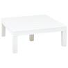 Garden Table White 78x78 cm - Weather-Resistant Plastic