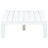 Garden Table White 78x78 cm - Weather-Resistant Plastic