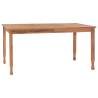 Garden Dining Table 150x90 cm | Solid Teak Wood Furniture