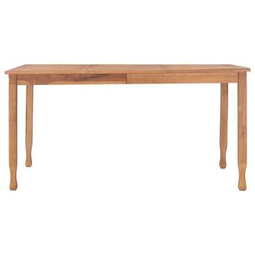 Garden Dining Table 150x90 cm | Solid Teak Wood Furniture