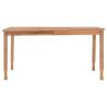 Garden Dining Table 150x90 cm | Solid Teak Wood Furniture