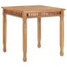 Garden Dining Table 80x80x80 cm Solid Teak Wood Quantity in Package 1 Length 80 cm 