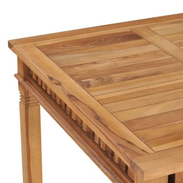 Garden Dining Table 80x80 cm - Solid Teak Wood | HIPO Market