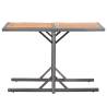 Garden Table Anthracite - Poly Rattan & Acacia Wood