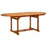 Stylish Garden Table - Solid Acacia Wood, 200x100 cm