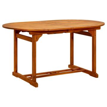 Stylish Garden Table - Solid Acacia Wood, 200x100 cm