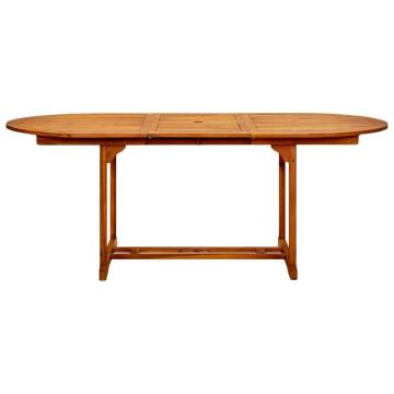 Stylish Garden Table - Solid Acacia Wood, 200x100 cm