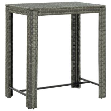 Stylish Grey Garden Bar Table - 100x60.5 cm | HipoMarket