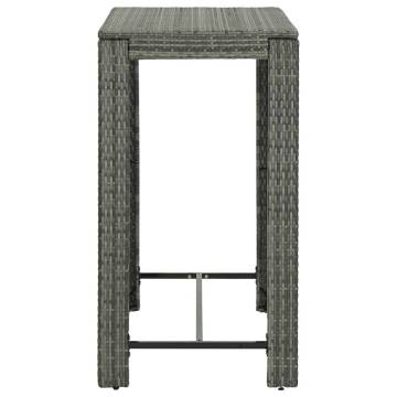 Stylish Grey Garden Bar Table - 100x60.5 cm | HipoMarket