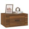 Wall-mounted Bedside Cabinet in Brown Oak | Hipomarket