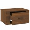 Wall-mounted Bedside Cabinet in Brown Oak | Hipomarket