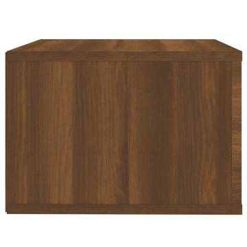 Wall-mounted Bedside Cabinet in Brown Oak | Hipomarket