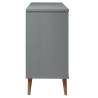 MOLDE Grey Drawer Cabinet - Solid Pine Wood | Hipo Market