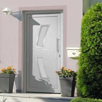 Front Door White 88x200 cm - Elegant & Secure Entry