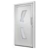 Front Door White 88x200 cm - Elegant & Secure Entry