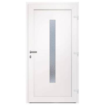 Front Door Anthracite 108x208 cm PVC for Enhanced Security