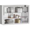 Stainless Steel Kitchen Wall Cabinet with Shelves - HipoMarket