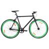 Fixed Gear Bike Black and Green 700c 59 cm Colour black and green Frame size 59 cm Number of 1 