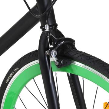 Fixed Gear Bike Black and Green 700c 59 cm - Optimal Comfort