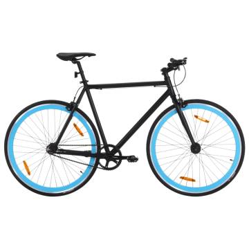 Fixed Gear Bike Black and Blue 700c 59 cm - Hipomarket