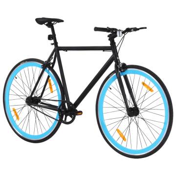 Fixed Gear Bike Black and Blue 700c 59 cm - Hipomarket