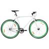 Fixed Gear Bike White and Green 700c 59 cm Colour white and green Frame size 59 cm Number of 1 