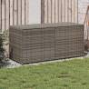 Garden Storage Box Grey 283L Poly Rattan - Durable & Stylish