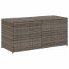 Garden Storage Box Grey 283L Poly Rattan - Durable & Stylish