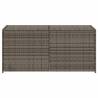 Garden Storage Box Grey 283L Poly Rattan - Durable & Stylish