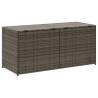 Garden Storage Box Grey 283L Poly Rattan - Durable & Stylish