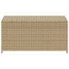 Garden Storage Box Mix Beige 190L - Durable Poly Rattan