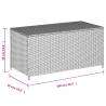 Garden Storage Box Mix Beige 190L - Durable Poly Rattan