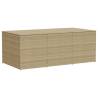 Garden Storage Box Mix Beige 984L - Durable Poly Rattan