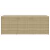 Garden Storage Box Mix Beige 984L - Durable Poly Rattan