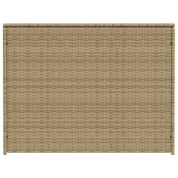 Garden Storage Box Mix Beige 984L - Durable Poly Rattan