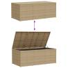 Garden Storage Box Mix Beige 984L - Durable Poly Rattan