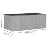 Garden Storage Box Mix Beige 984L - Durable Poly Rattan