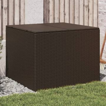 Garden Storage Box Brown 291L Poly Rattan | HipoMarket