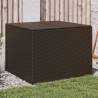 Garden Storage Box Brown 291L Poly Rattan Colour brown Size 80 x 75 x 59 cm 