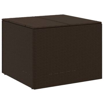 Garden Storage Box Brown 291L Poly Rattan | HipoMarket