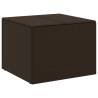 Garden Storage Box Brown 291L Poly Rattan | HipoMarket