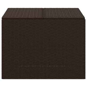 Garden Storage Box Brown 291L Poly Rattan | HipoMarket