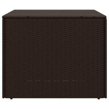 Garden Storage Box Brown 291L Poly Rattan | HipoMarket