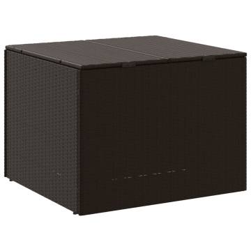 Garden Storage Box Brown 291L Poly Rattan | HipoMarket