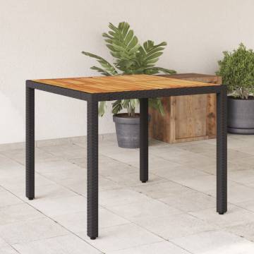 Garden Table with Acacia Wood Top | Durable Outdoor Furniture