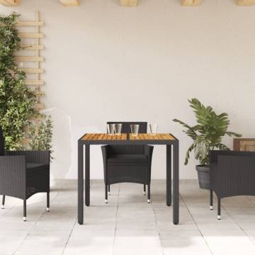 Garden Table with Acacia Wood Top | Durable Outdoor Furniture