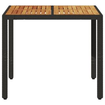 Garden Table with Acacia Wood Top | Durable Outdoor Furniture