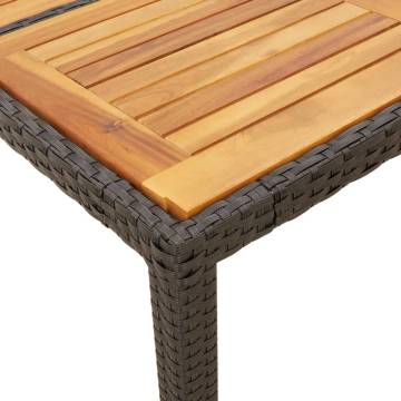 Garden Table with Acacia Wood Top | Durable Outdoor Furniture