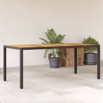 Durable Garden Table with Acacia Wood Top | Hipomarket UK