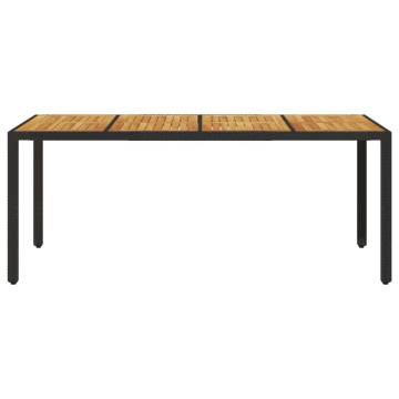 Durable Garden Table with Acacia Wood Top | Hipomarket UK